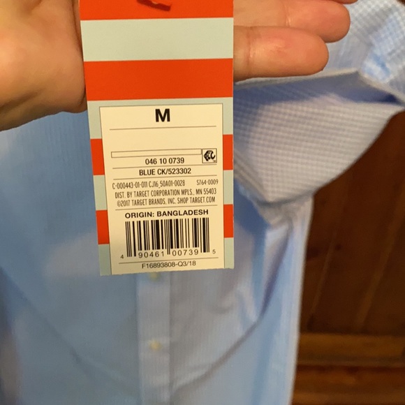 Cat and Jack size medium 8-10 Design is white and blue squares - Picture 8 of 8